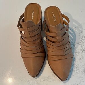 Report Women's Brown Strappy Mules